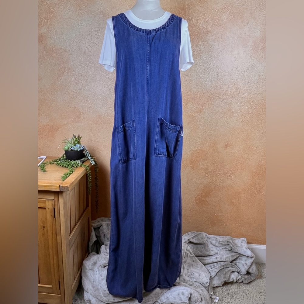 AKS tencel overall dress- L